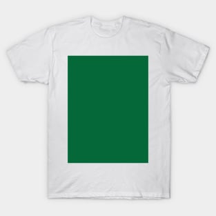 Pretty Simple Solid Dark Green T-Shirt